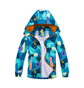 Random Print With Zipper Waterproof Boys Windbreaker Jackets