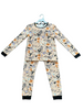 Cute Pink Ghost Aop 2PC VELOUR PJ SET for HALLOWEEN Festival.